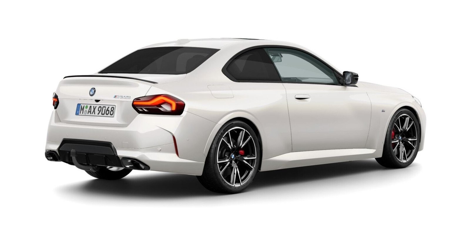 BMW BMW 2er in Weiß von hinten BMW BMW 2er in Weiß von hinten