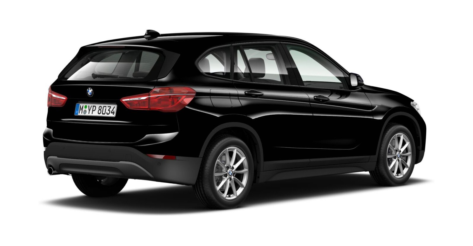 BMW BMW X in Schwarz von hinten BMW BMW X in Schwarz von hinten