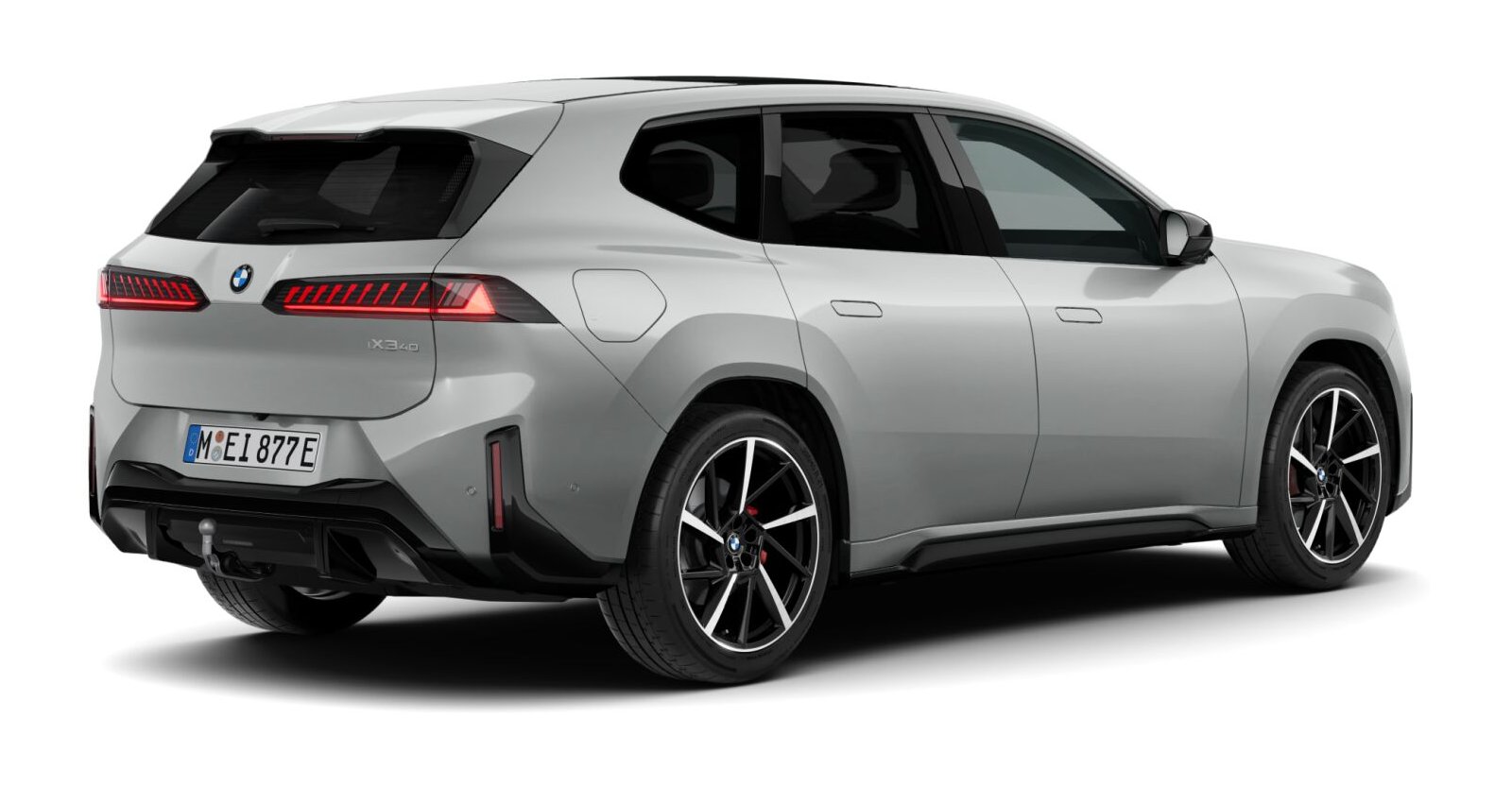 BMW BMW I in Grau von hinten BMW BMW I in Grau von hinten