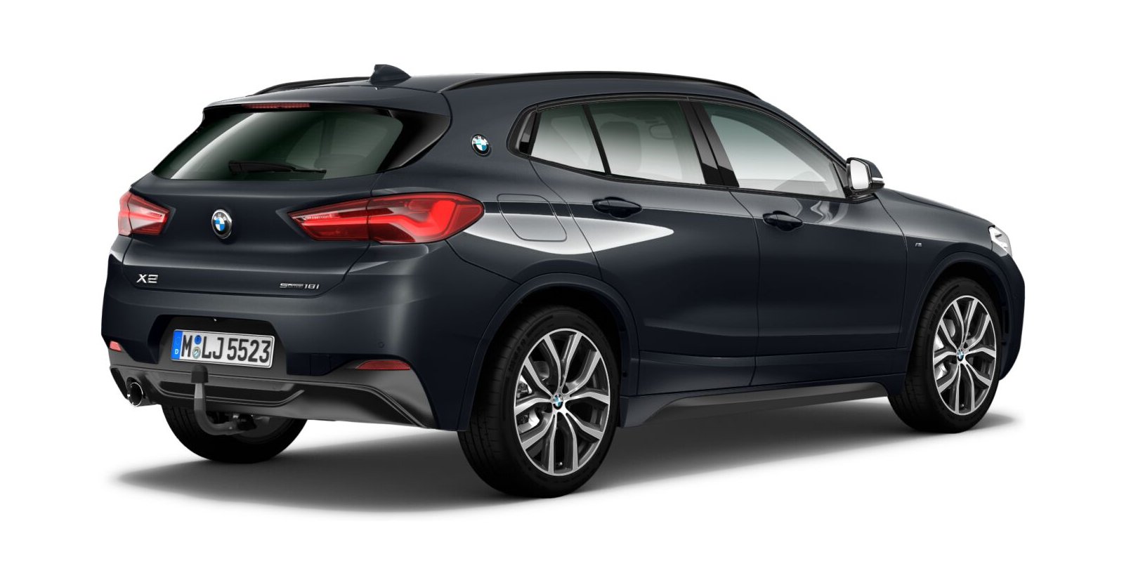BMW BMW X in Grau von hinten BMW BMW X in Grau von hinten
