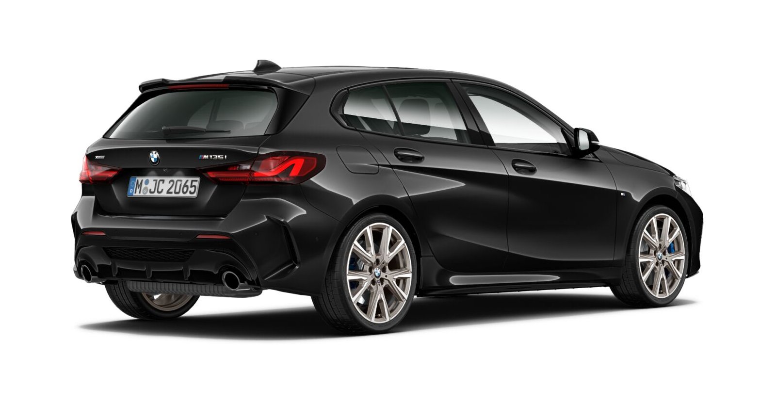 BMW BMW 1er in Schwarz von hinten BMW BMW 1er in Schwarz von hinten