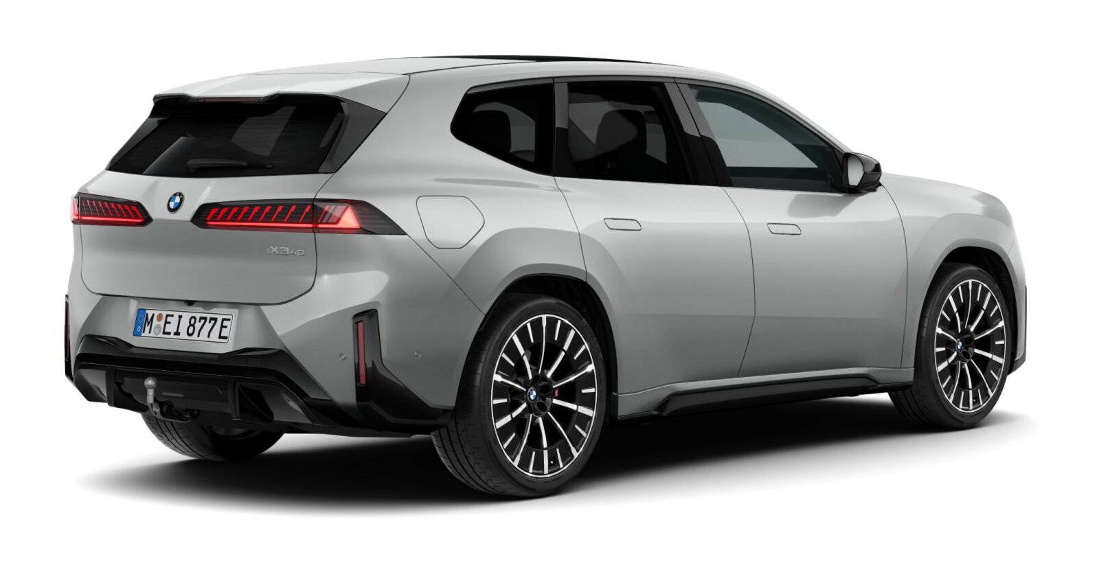 BMW BMW I in Grau von hinten BMW BMW I in Grau von hinten
