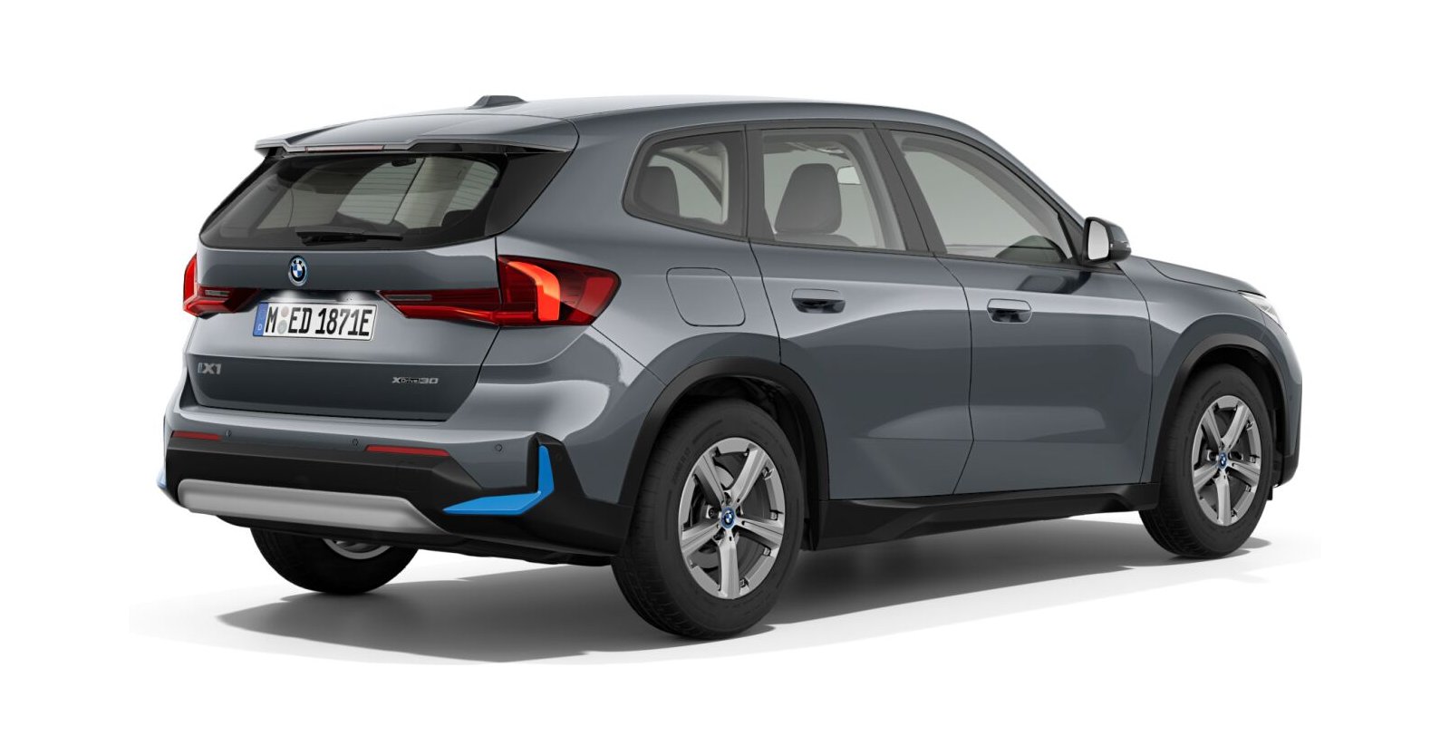 BMW BMW I in Grau von hinten BMW BMW I in Grau von hinten