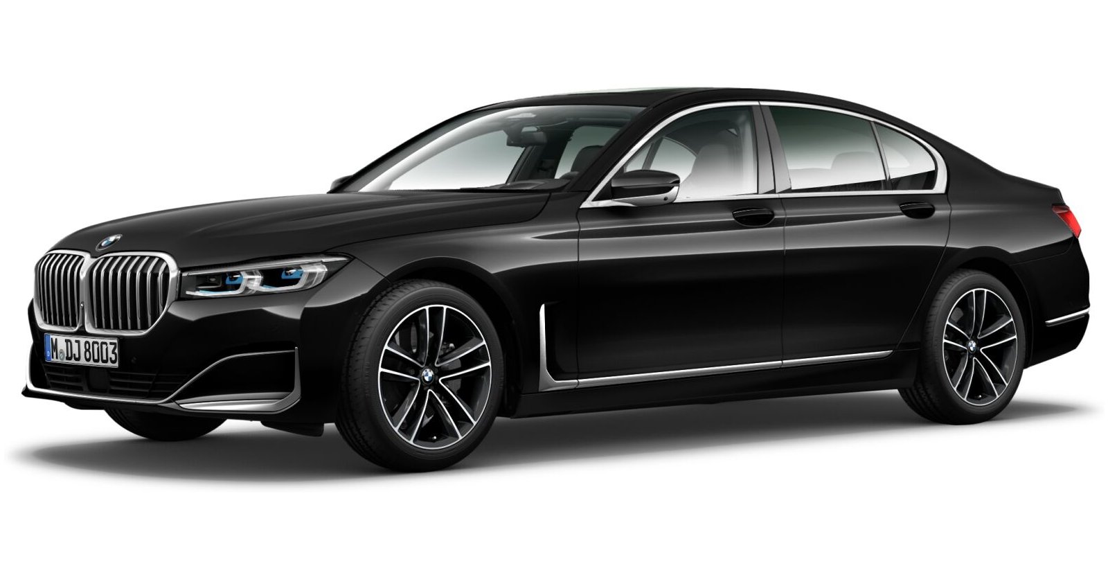 BMW BMW 7er in Schwarz von vorne BMW BMW 7er in Schwarz von vorne