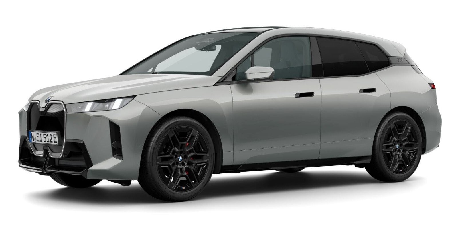 BMW iX xDrive60 in Grau von vorne