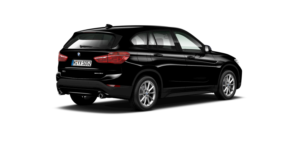 BMW BMW X in Schwarz von hinten BMW BMW X in Schwarz von hinten