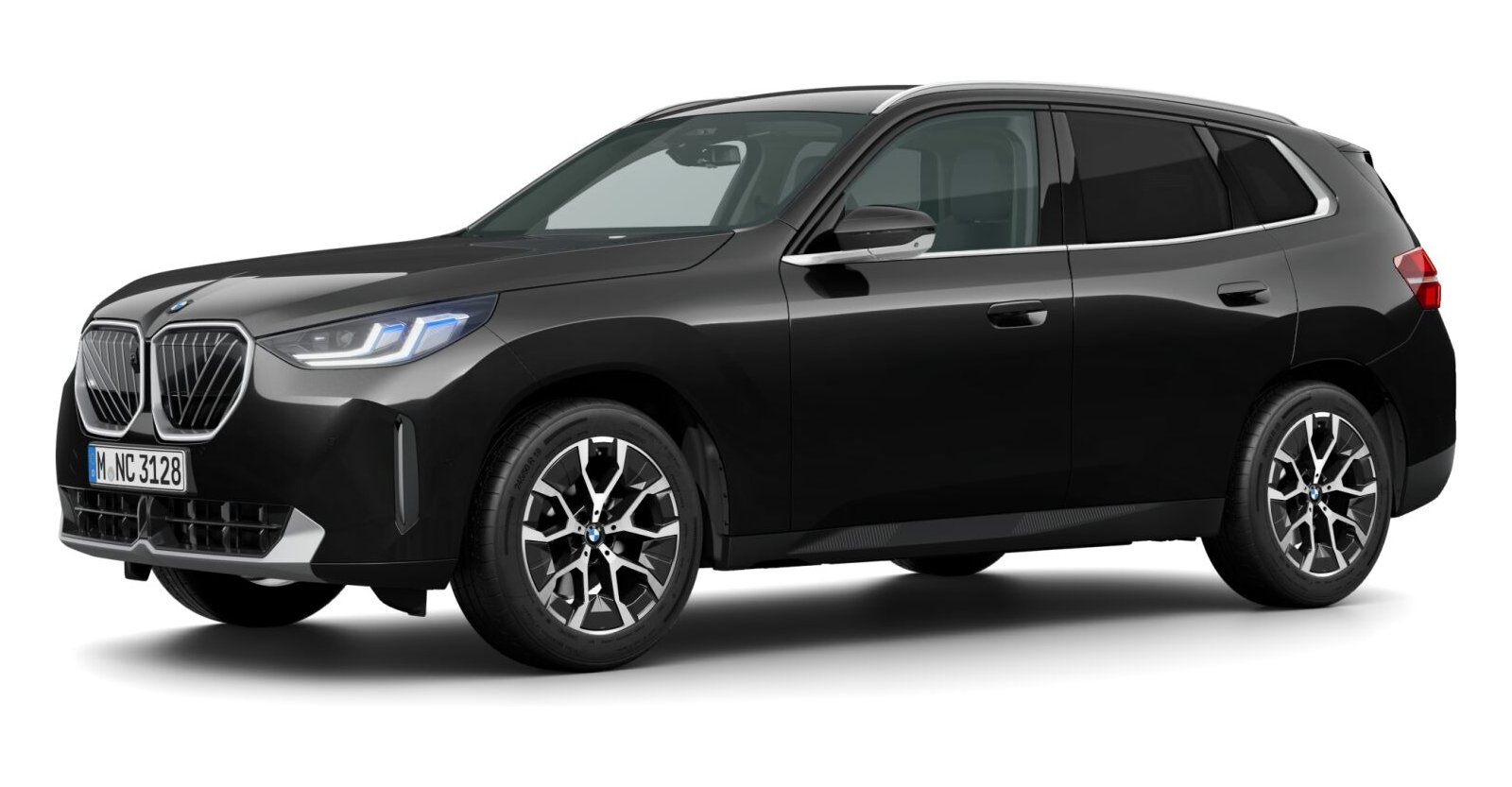 BMW X3 20 xDrive in Schwarz von vorne BMW X3 20 xDrive in Schwarz von vorne