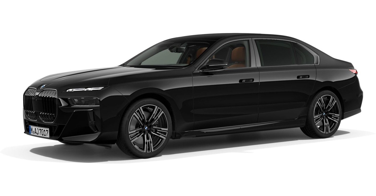 BMW BMW 7er in Schwarz von vorne BMW BMW 7er in Schwarz von vorne