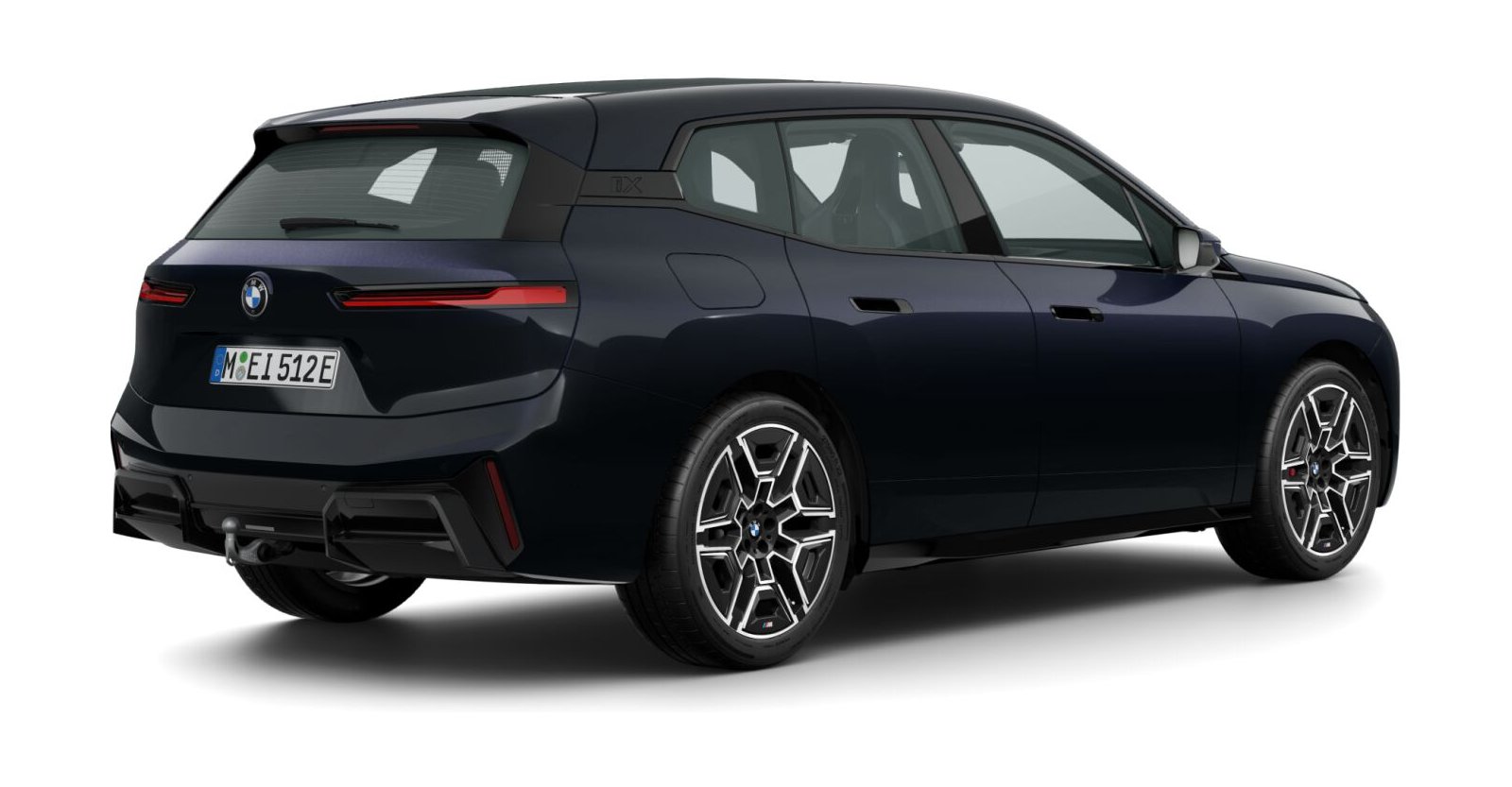 BMW BMW I in Schwarz von hinten BMW BMW I in Schwarz von hinten