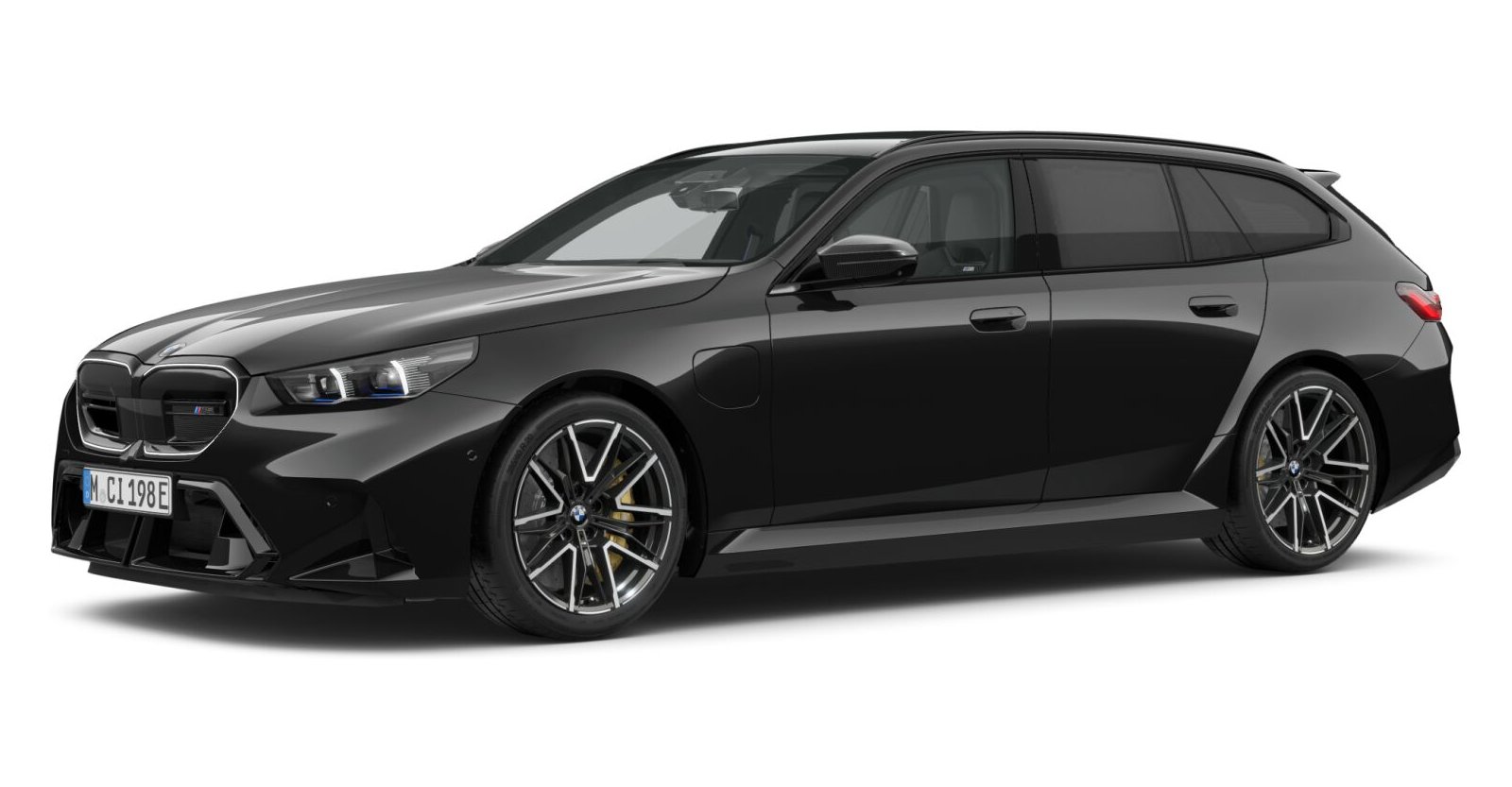 BMW M5 Touring in Schwarz von vorne BMW M5 Touring in Schwarz von vorne
