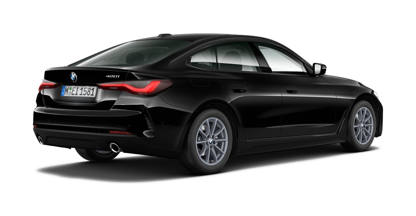 BMW BMW 4er in Schwarz von hinten BMW BMW 4er in Schwarz von hinten