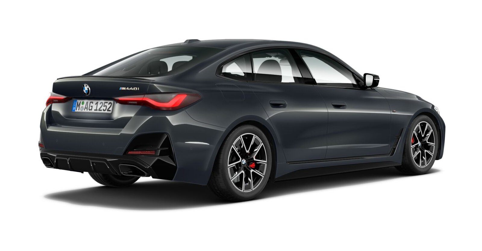 BMW BMW 4er in Grau von hinten BMW BMW 4er in Grau von hinten