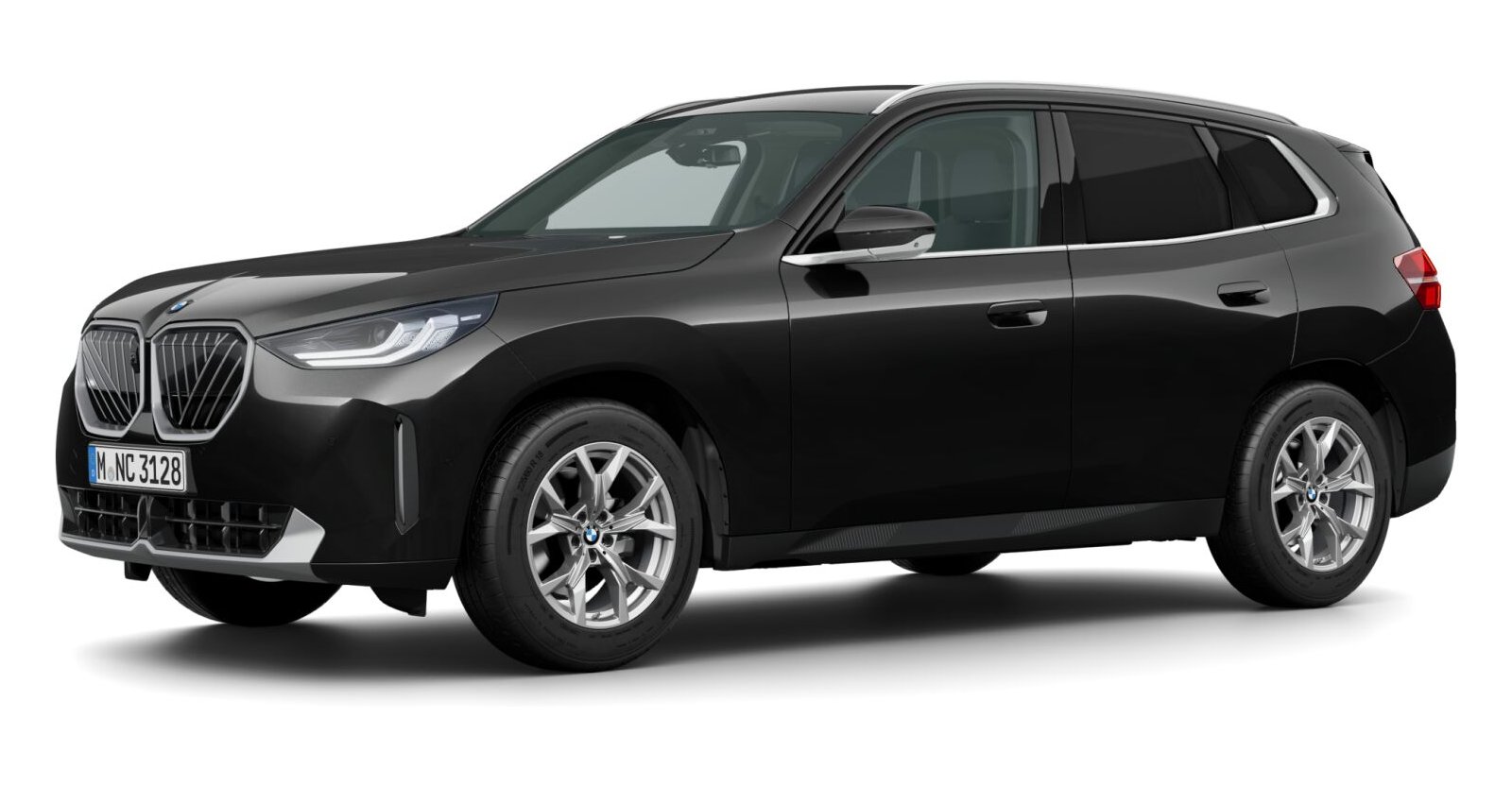 BMW X3 20 xDrive in Schwarz von vorne BMW X3 20 xDrive in Schwarz von vorne