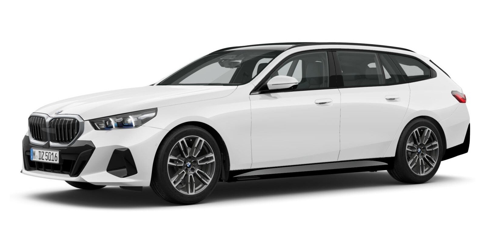 BMW 520d xDrive Touring in Weiß von vorne BMW 520d xDrive Touring in Weiß von vorne