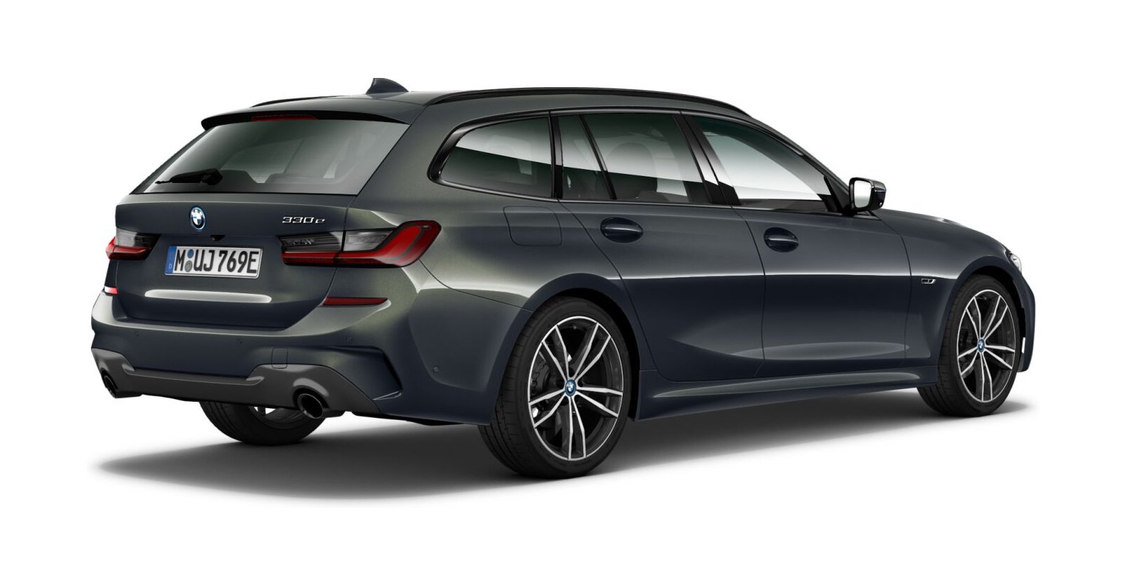 BMW BMW 3er in Grau von hinten BMW BMW 3er in Grau von hinten