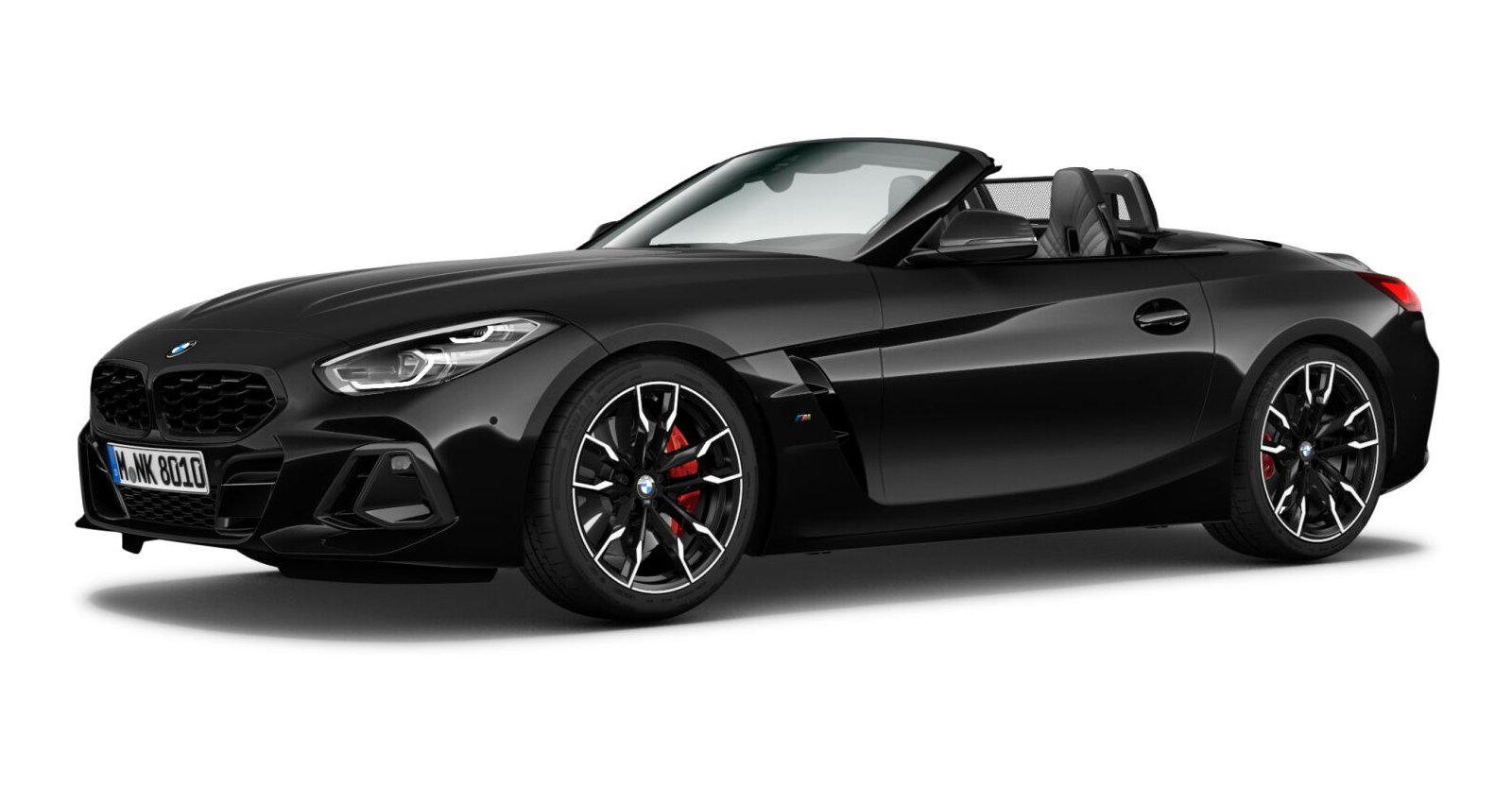 BMW Z4 M40i in Schwarz von vorne BMW Z4 M40i in Schwarz von vorne