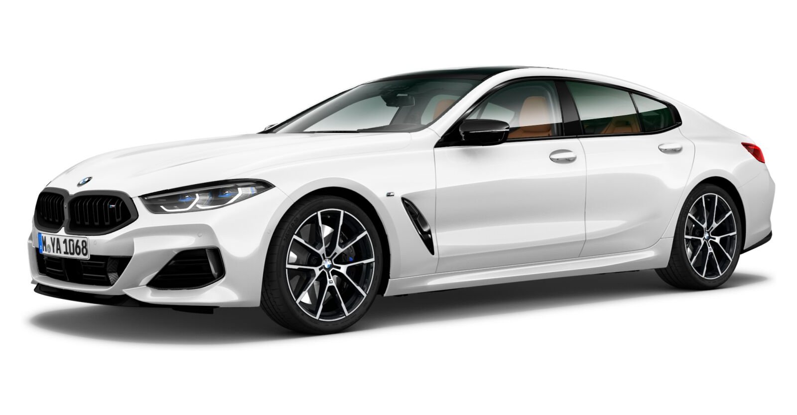 BMW BMW 8er in Weiß von vorne BMW BMW 8er in Weiß von vorne