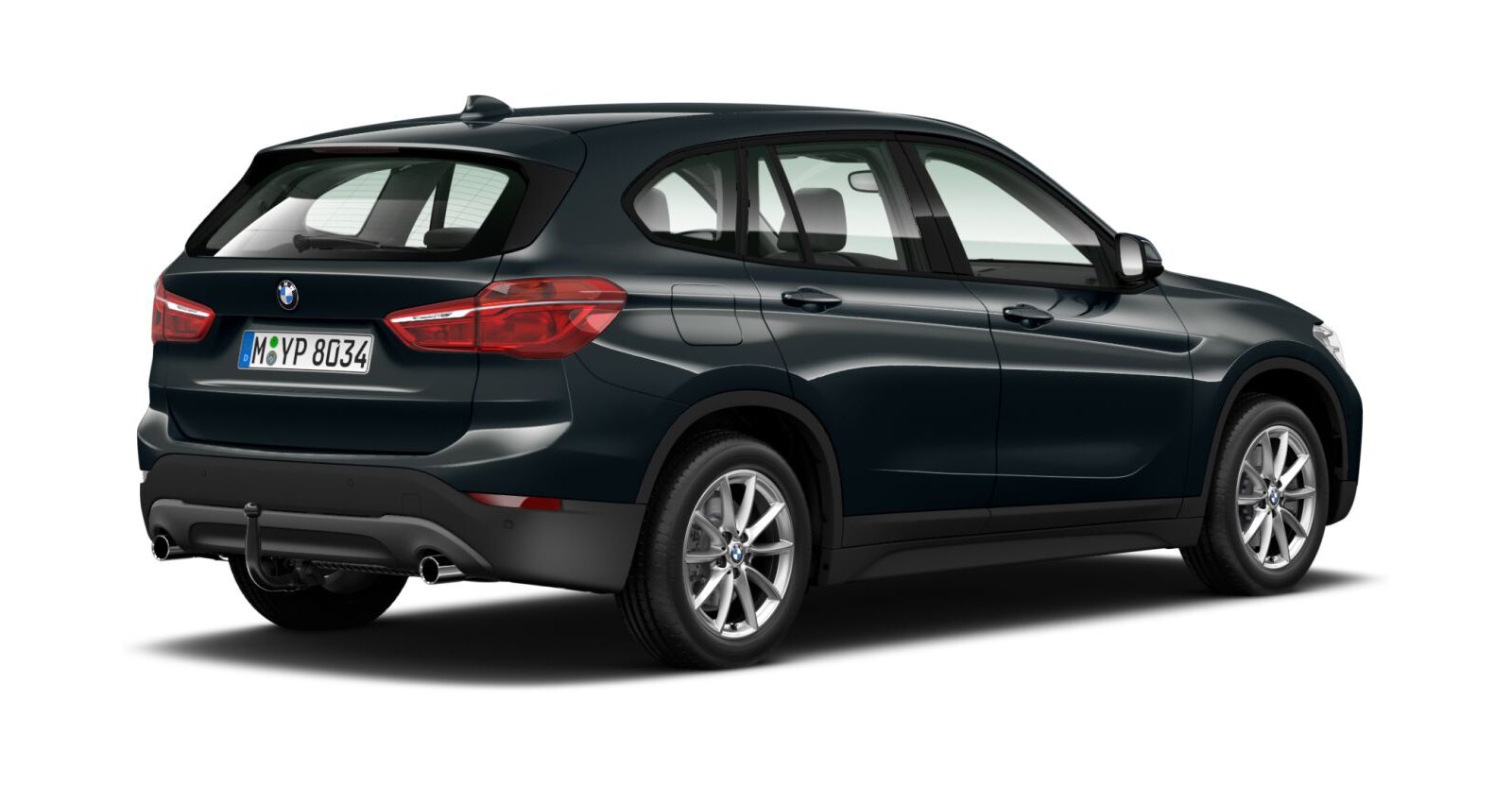 BMW BMW X in Grau von hinten BMW BMW X in Grau von hinten