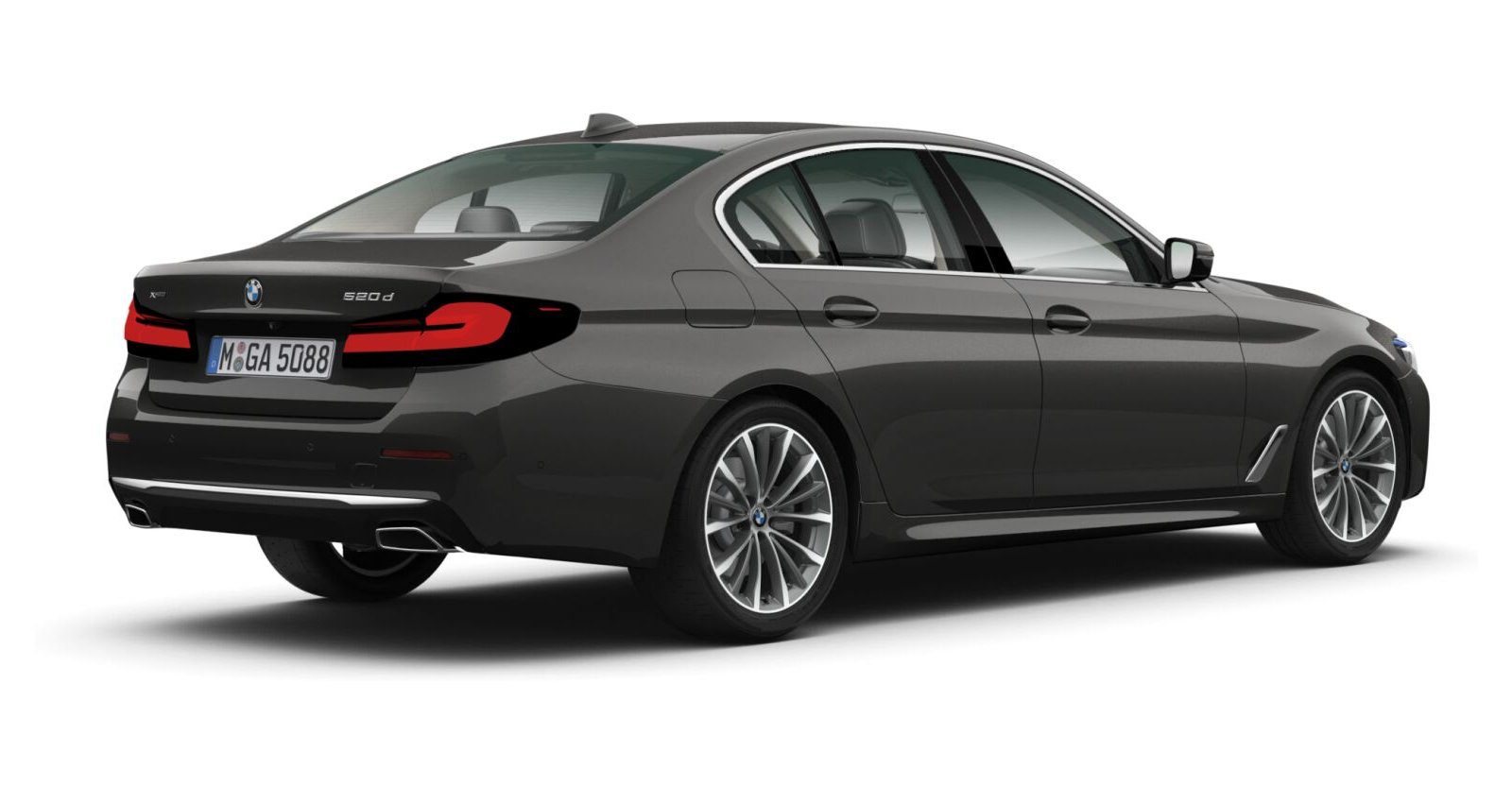 BMW BMW 5er in Grau von hinten BMW BMW 5er in Grau von hinten
