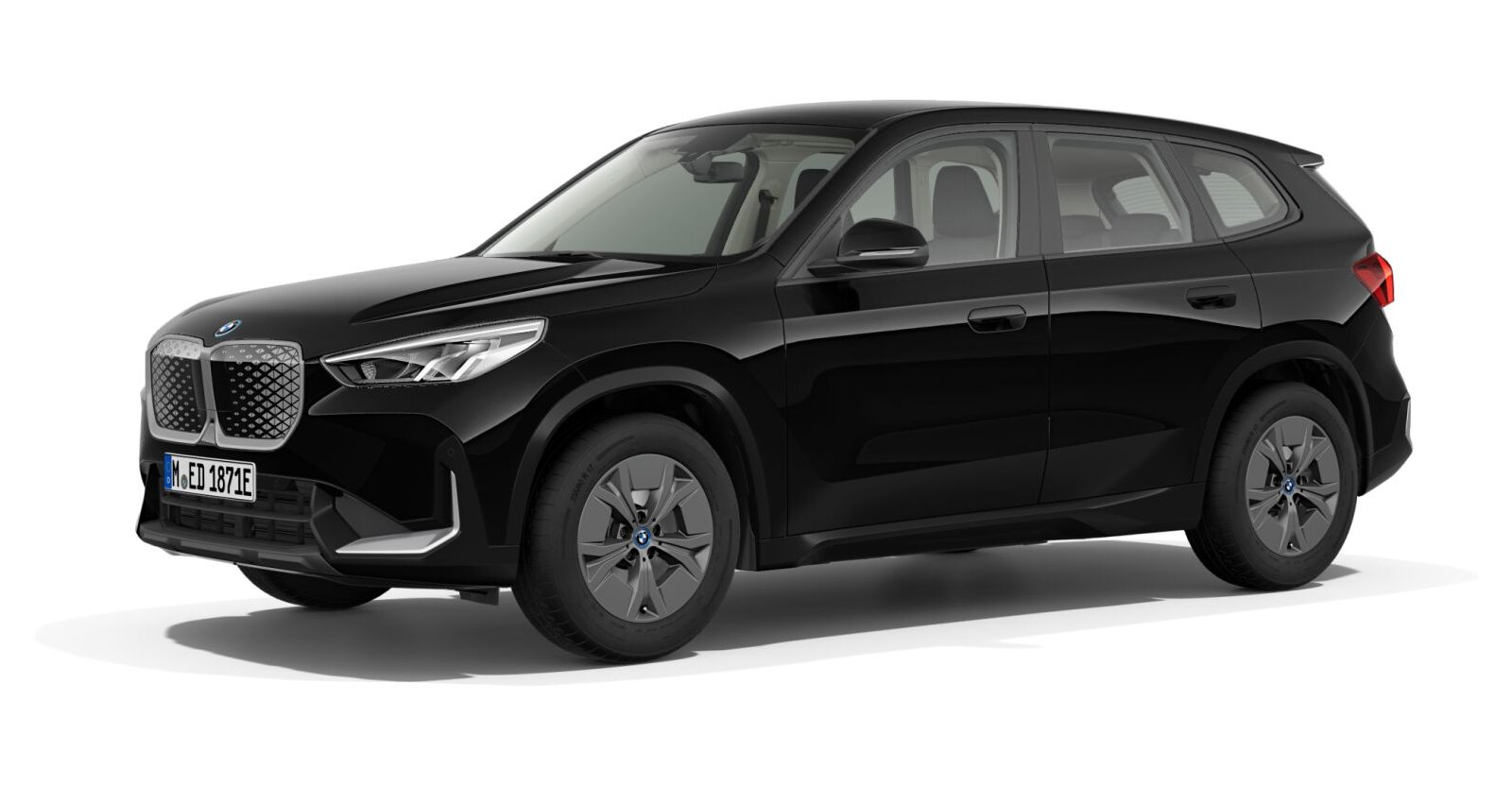 BMW BMW I in Schwarz von vorne BMW BMW I in Schwarz von vorne