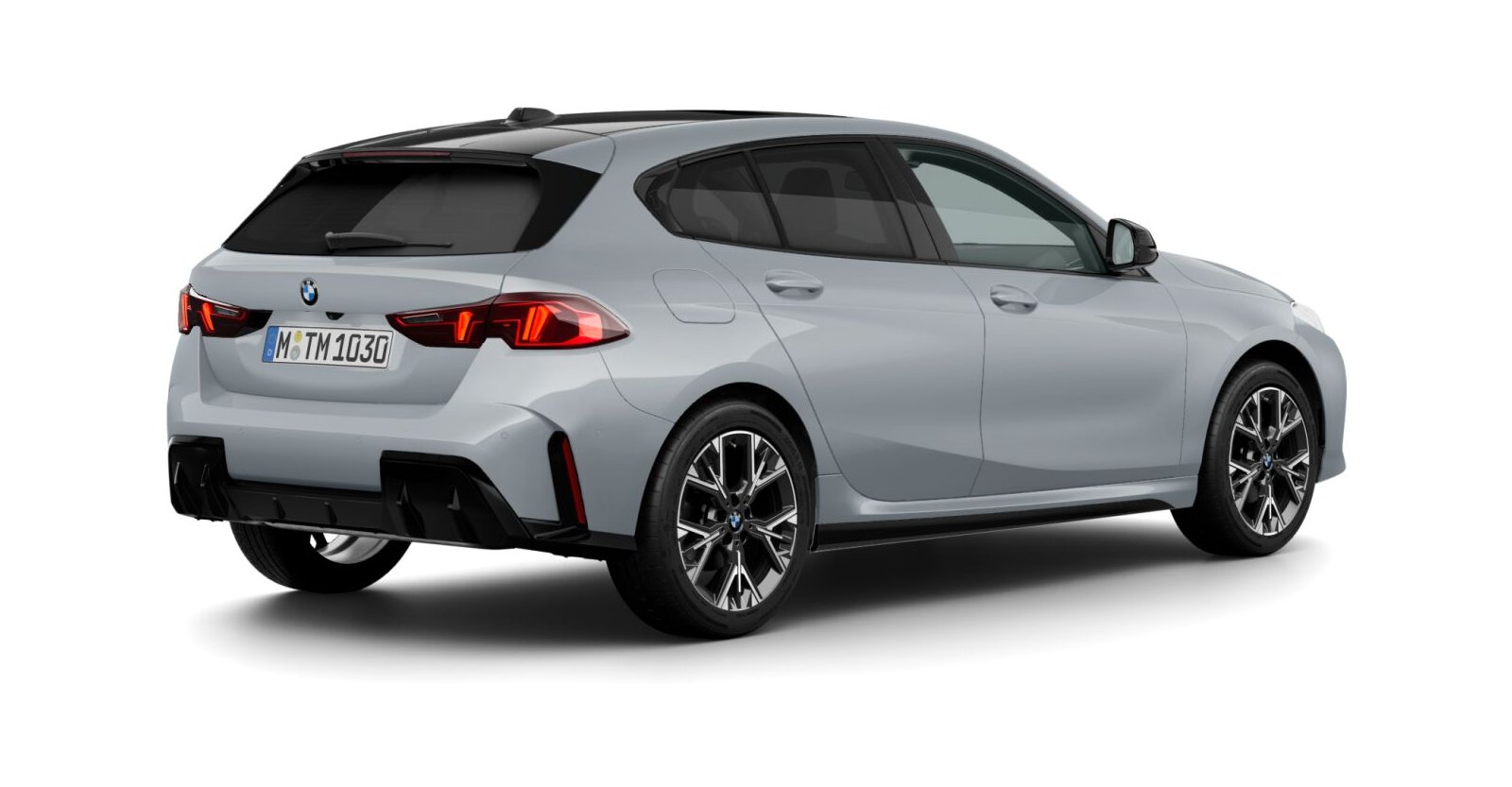 BMW BMW 1er in Grau von hinten BMW BMW 1er in Grau von hinten