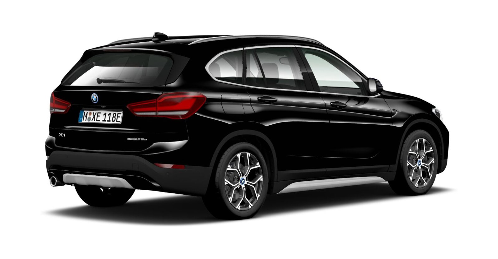 BMW BMW X in Schwarz von hinten BMW BMW X in Schwarz von hinten