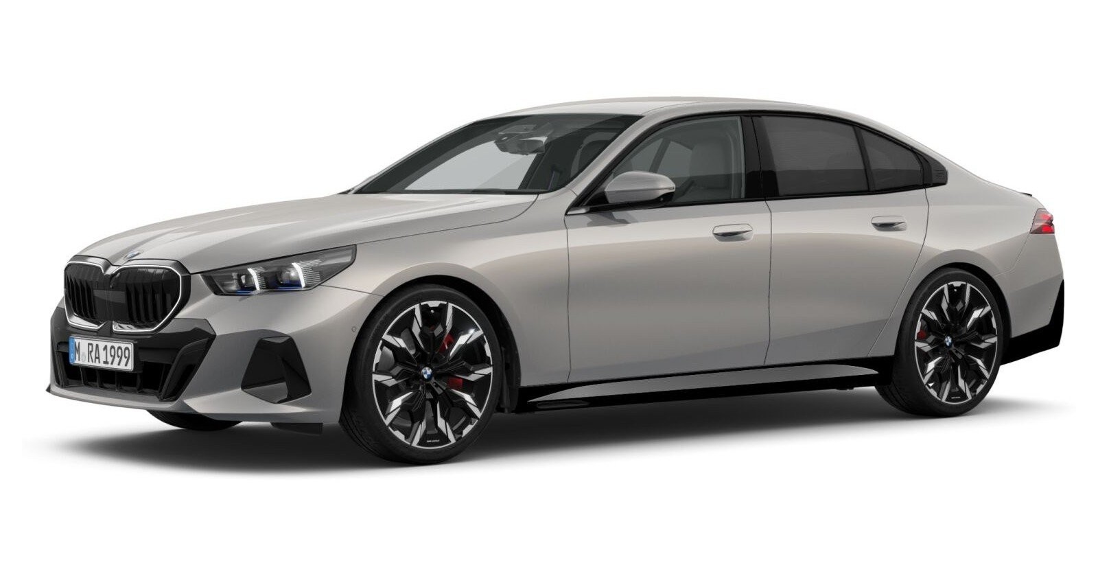 BMW 540d xDrive Limousine in Grau von vorne BMW 540d xDrive Limousine in Grau von vorne