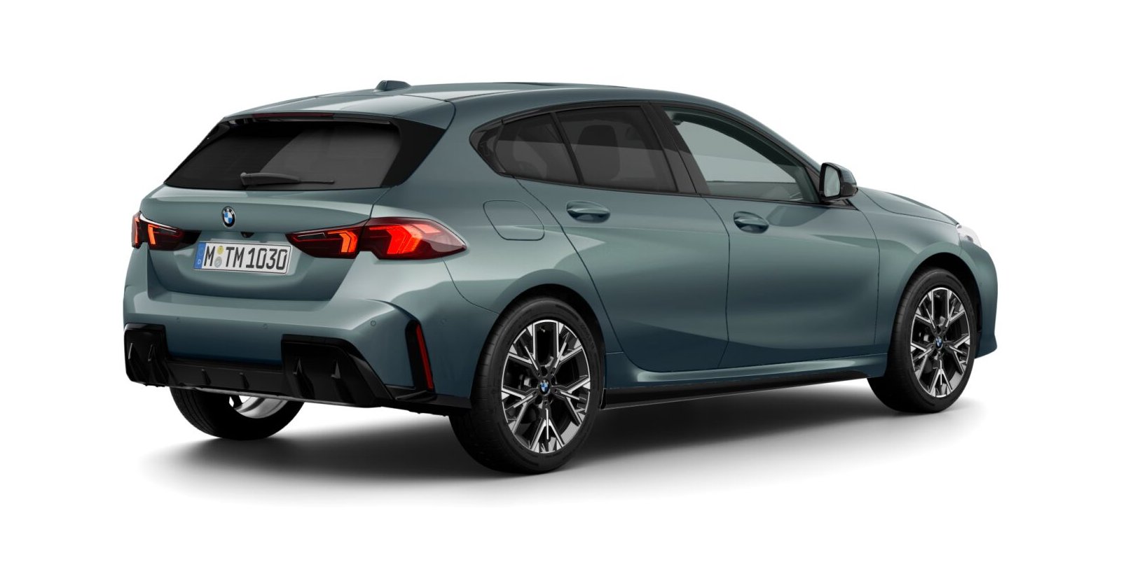 BMW BMW 1er in Grün von hinten BMW BMW 1er in Grün von hinten