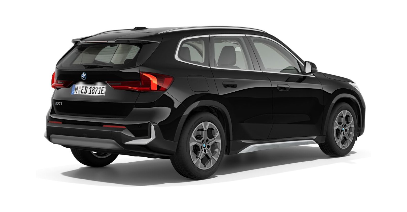 BMW BMW I in Schwarz von hinten
