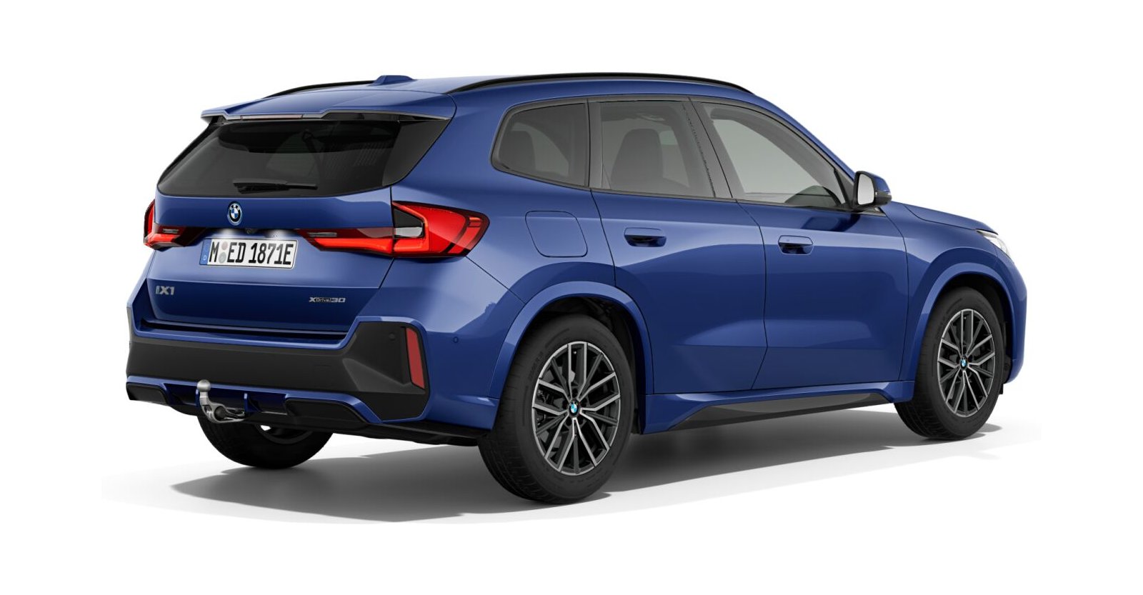 BMW BMW I in Blau von hinten BMW BMW I in Blau von hinten