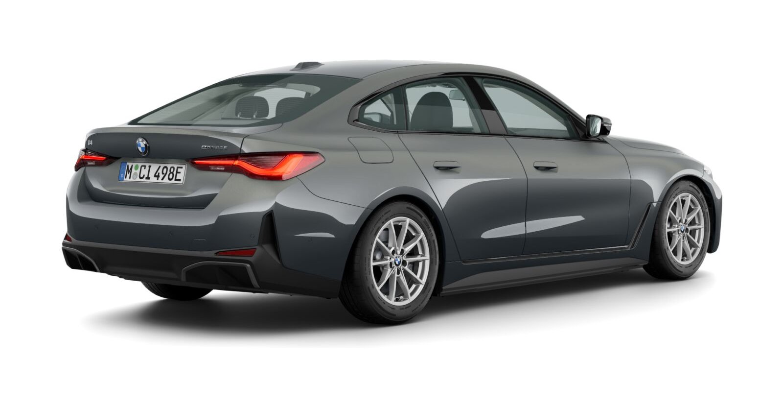 BMW BMW I in Grau von hinten BMW BMW I in Grau von hinten