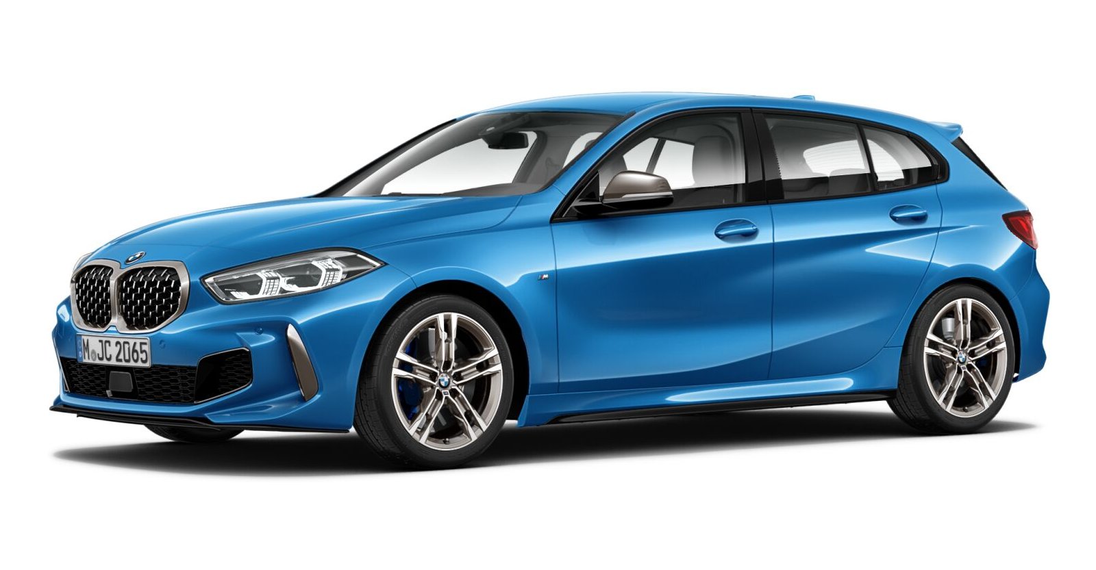 BMW BMW 1er in Blau von vorne BMW BMW 1er in Blau von vorne