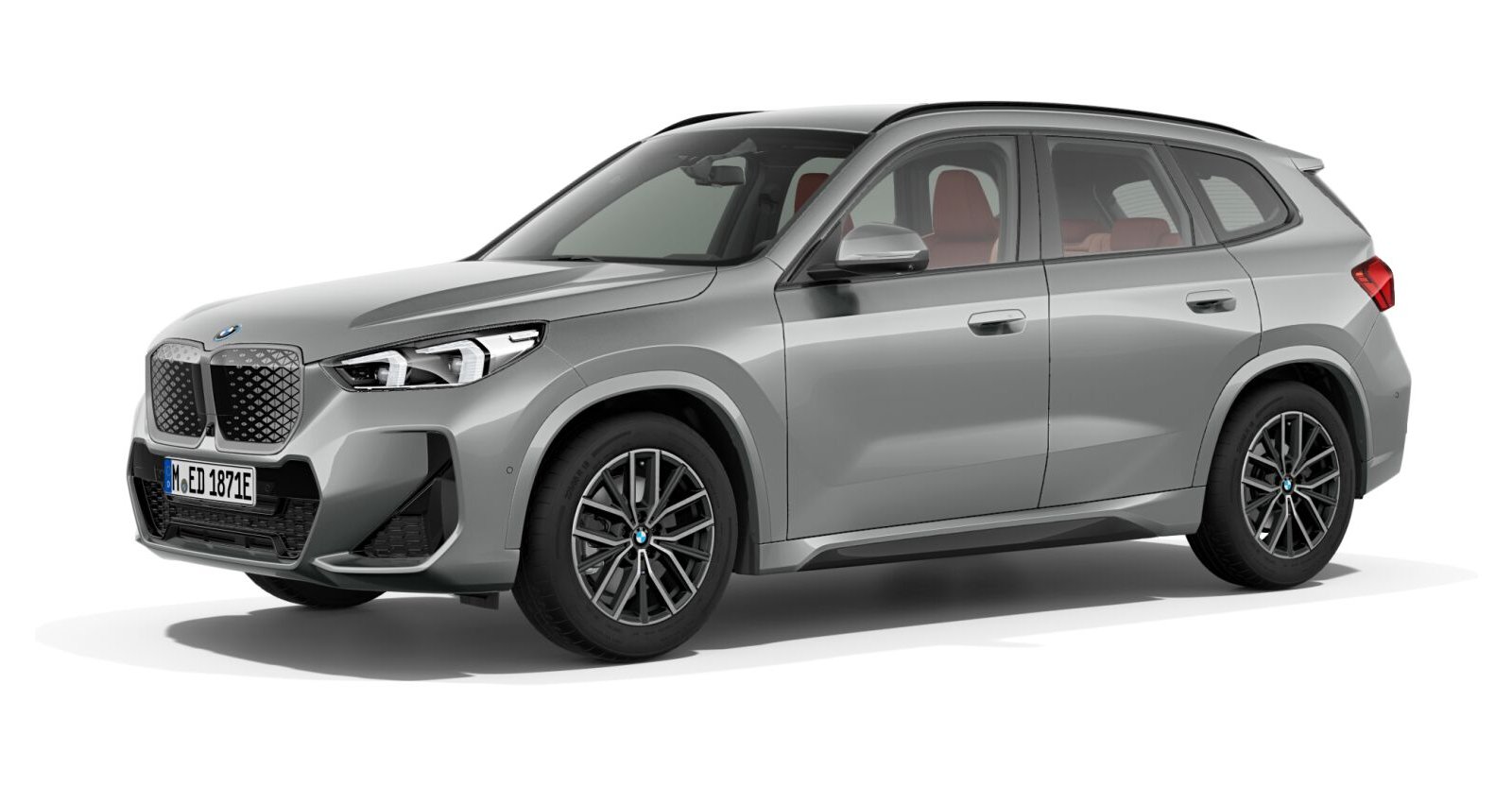 BMW iX1 xDrive30 in Grau von vorne BMW iX1 xDrive30 in Grau von vorne