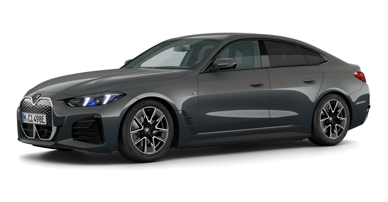 BMW i4 eDrive40 Gran Coupé in Grau von vorne BMW i4 eDrive40 Gran Coupé in Grau von vorne