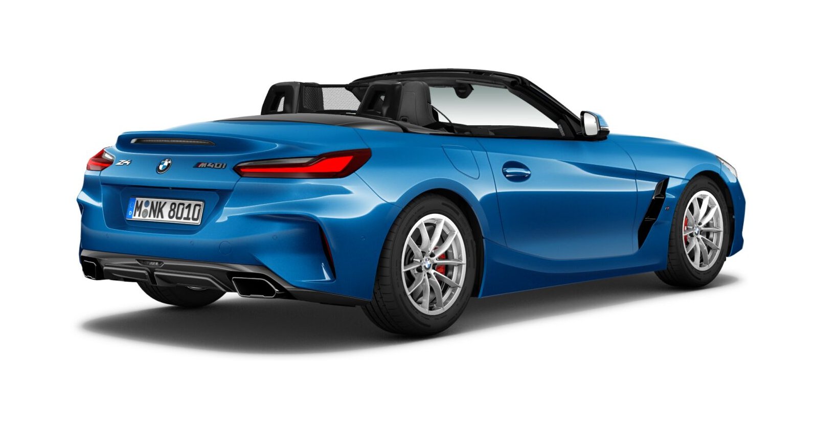 BMW BMW Z in Blau von hinten BMW BMW Z in Blau von hinten