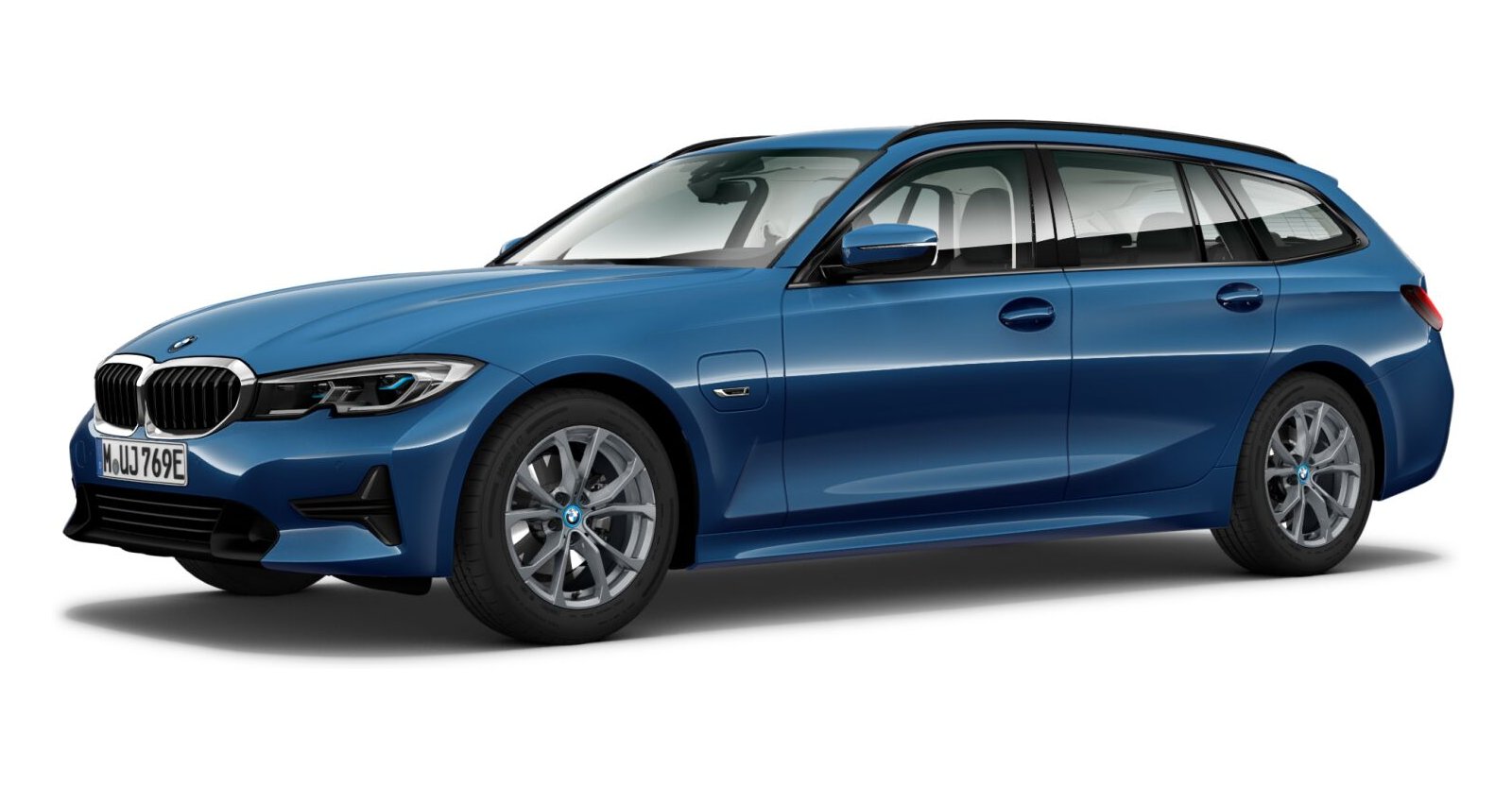 BMW BMW 3er in Blau von vorne BMW BMW 3er in Blau von vorne