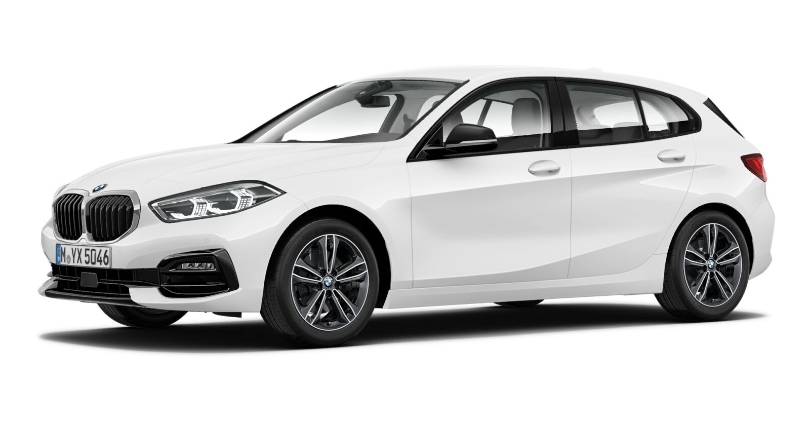 BMW BMW 1er in Weiß von vorne BMW BMW 1er in Weiß von vorne