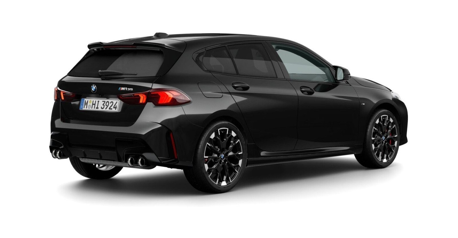 BMW BMW 1er in Schwarz von hinten BMW BMW 1er in Schwarz von hinten