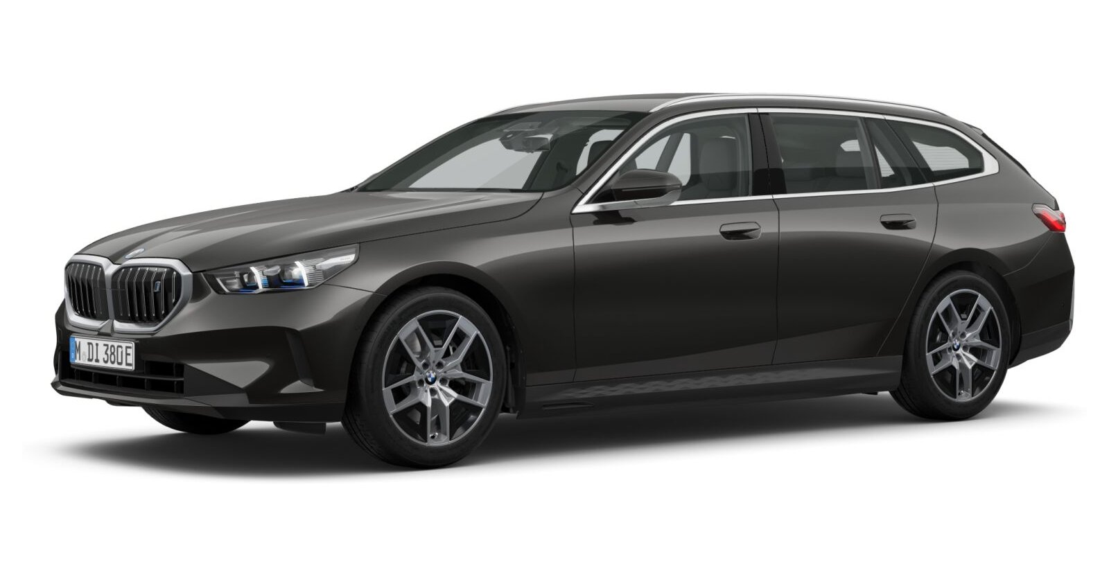 BMW i5 eDrive40 Touring in Grau von vorne BMW i5 eDrive40 Touring in Grau von vorne