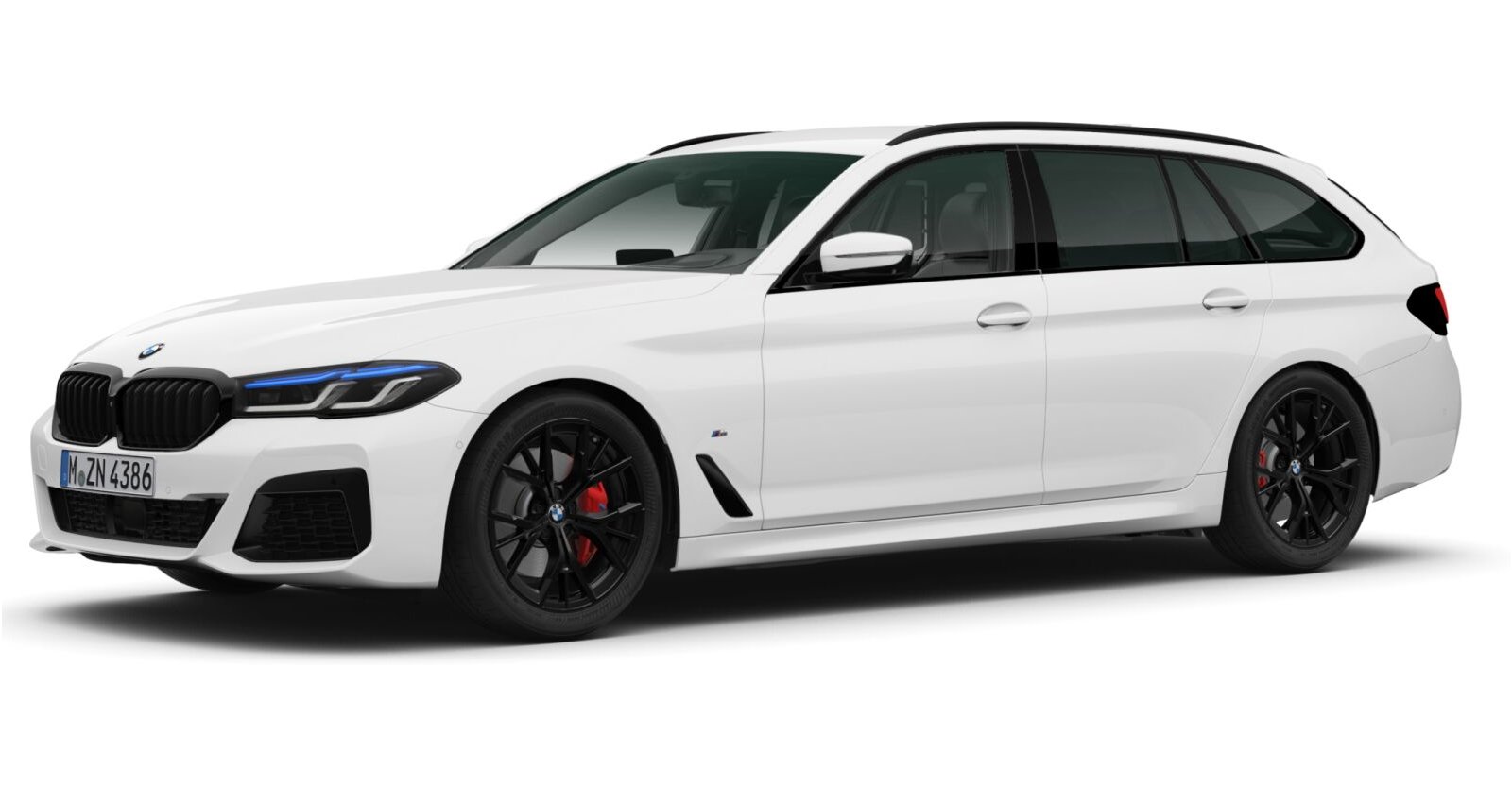 BMW BMW 5er in Weiß von vorne BMW BMW 5er in Weiß von vorne