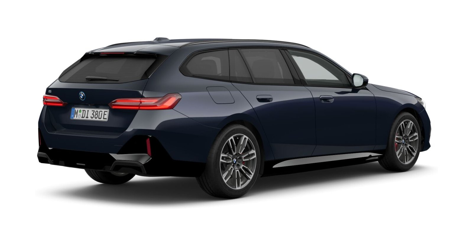 BMW BMW I in Schwarz von hinten BMW BMW I in Schwarz von hinten