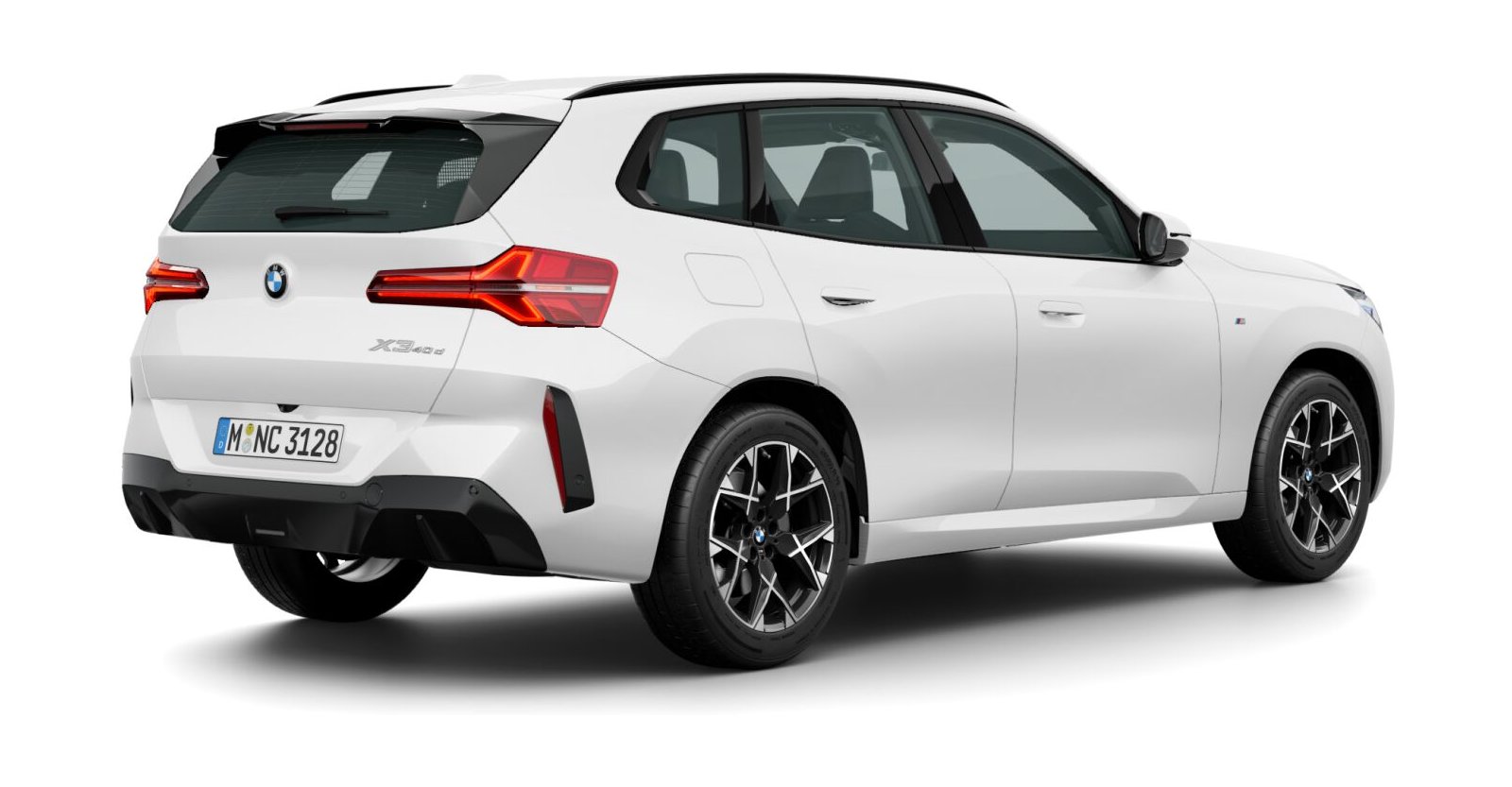 BMW BMW X in Weiß von hinten BMW BMW X in Weiß von hinten