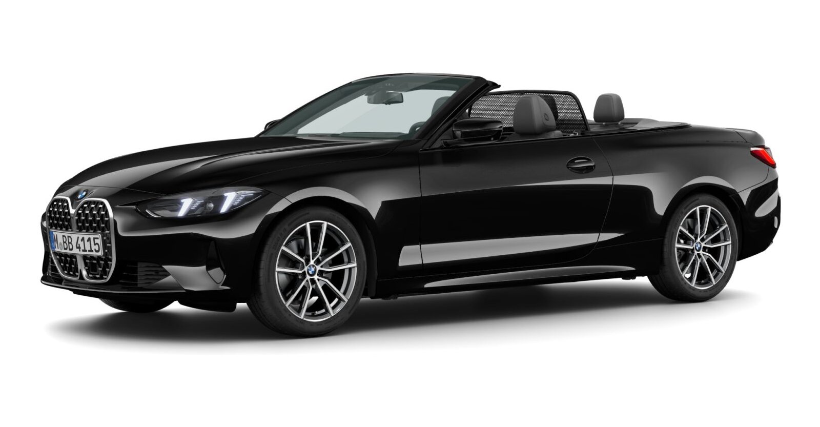 BMW BMW 4er in Schwarz von vorne BMW BMW 4er in Schwarz von vorne