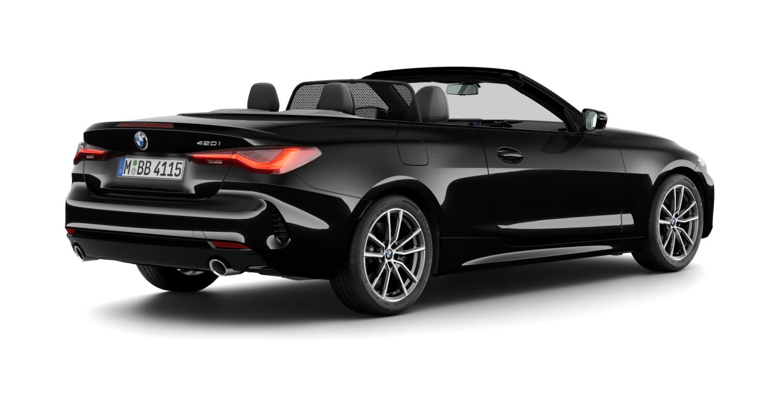 BMW BMW 4er in Schwarz von hinten BMW BMW 4er in Schwarz von hinten