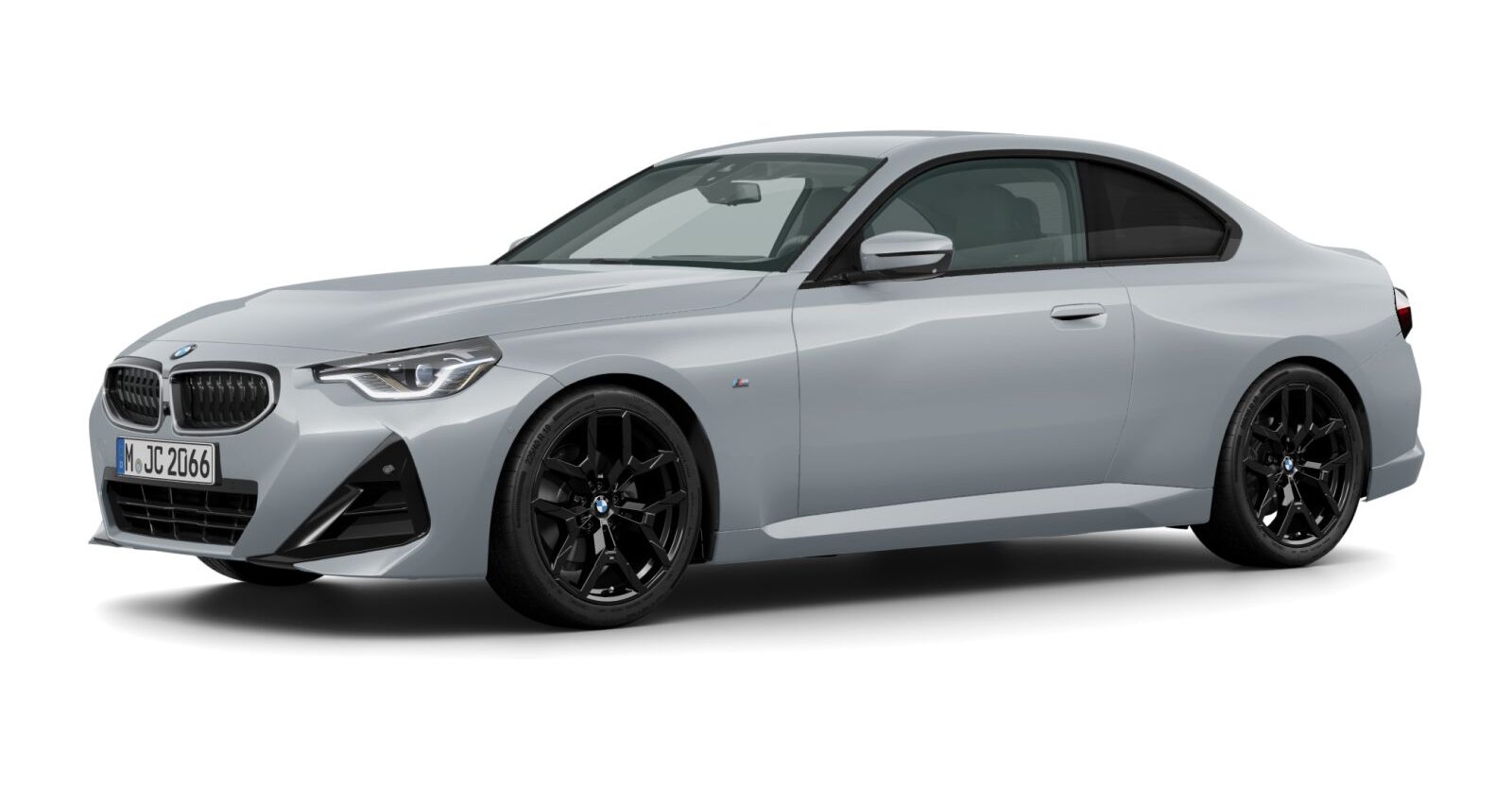 BMW 230i Coupé in Grau von vorne