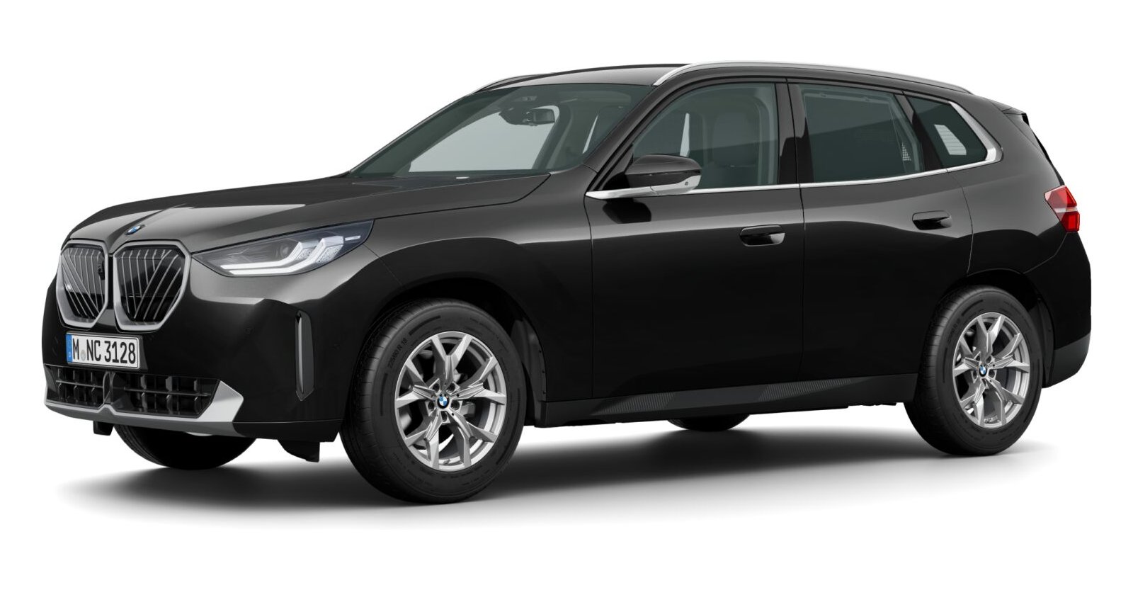 BMW X3 20 xDrive in Schwarz von vorne BMW X3 20 xDrive in Schwarz von vorne