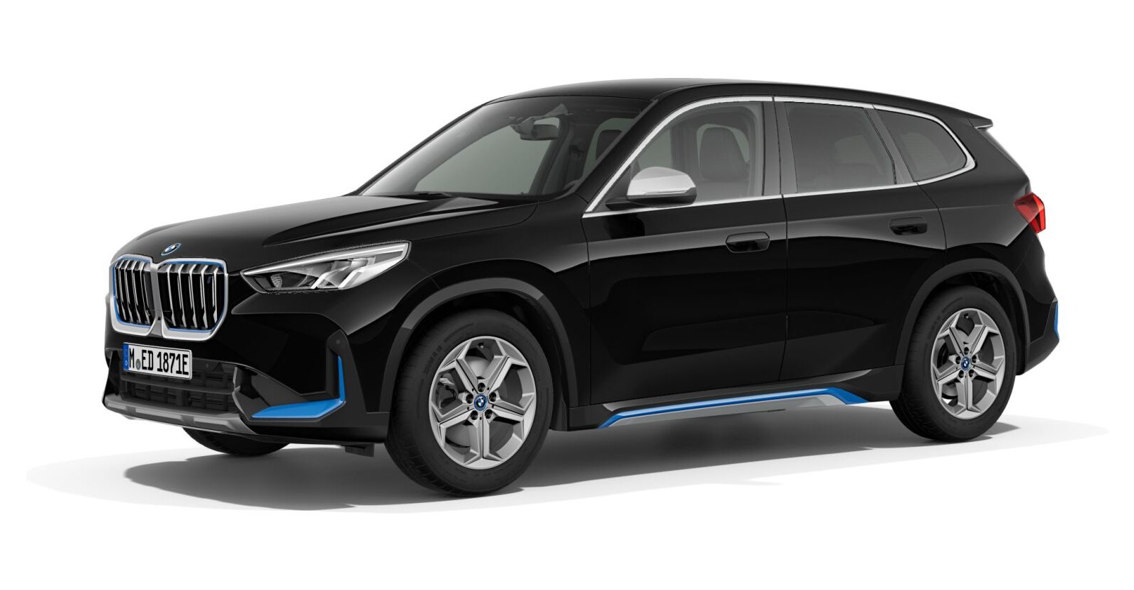 BMW BMW I in Schwarz von vorne BMW BMW I in Schwarz von vorne