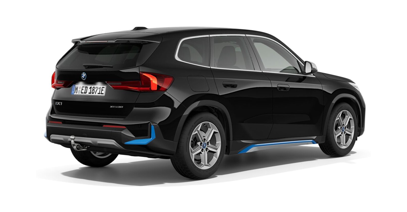 BMW BMW I in Schwarz von hinten BMW BMW I in Schwarz von hinten