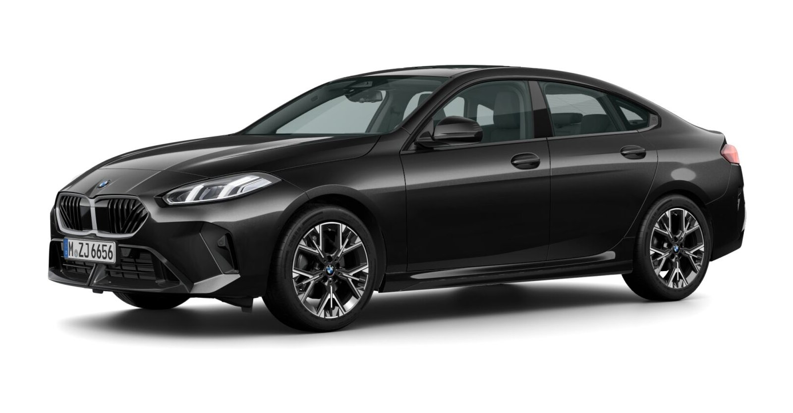 BMW 220 Gran Coupé in Schwarz von vorne