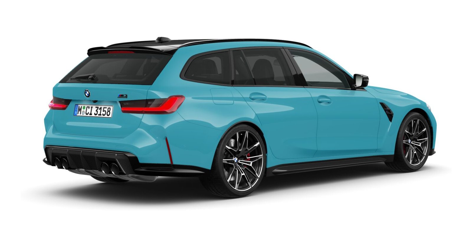 BMW BMW M in Blau von hinten BMW BMW M in Blau von hinten